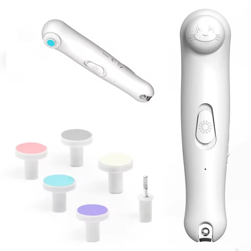 BB300 electric baby nail file kit with replaceable grinding heads